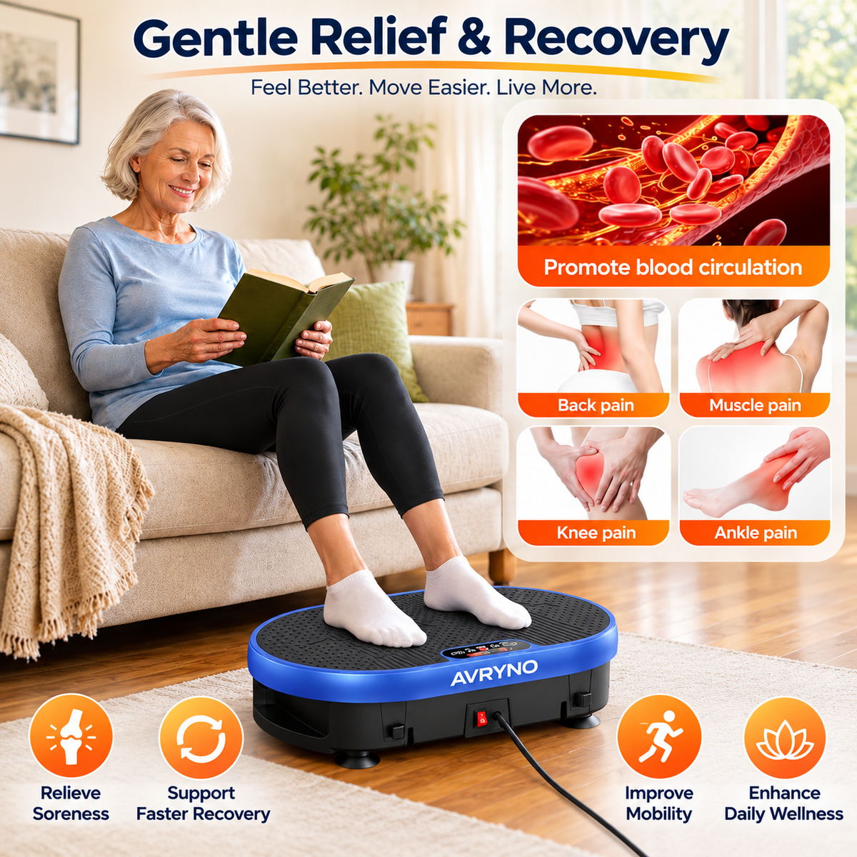 Whole Body Vibration Plate Exercise Machine – Home Fitness Platform